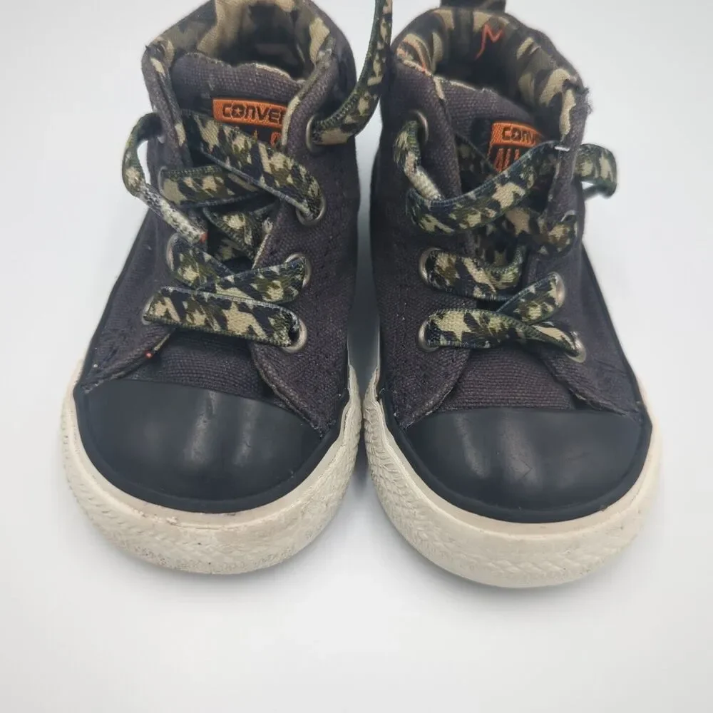 Converse Chuck Taylor All Star High Top Shoes Gray Sneakers Baby Toddler Size 3